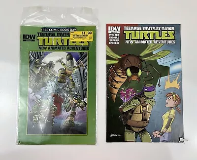 Buy Set Of 2 TMNT Comic Books Teenage Mutant Ninja Turtles IDW 2013 #14  Comics • 4.87£