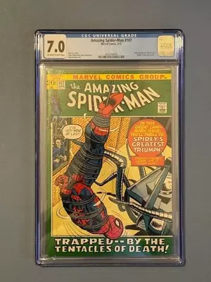 Buy Amazing Spider-Man #107 (1972) CGC 7.0 Stan Lee/John Romita/Frank Giacoia • 79£