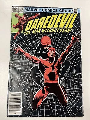 Buy Daredevil #188 NEWSSTAND ICONIC FRANK MILLER ART MARVEL 1982 NM/VF Bronze Age • 10.39£
