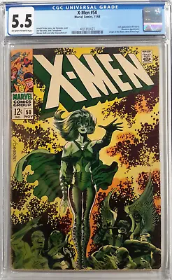 Buy 🔥uncanny X-men #50 Cgc 5.5*(1968, Marvel)*polaris Cover*silver Age Key*steranko • 237.89£