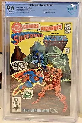 Buy DC Comics Presents #47 1st He-Man Meets Superman 9.6 White Pages Cbcs MOTU First • 948.72£
