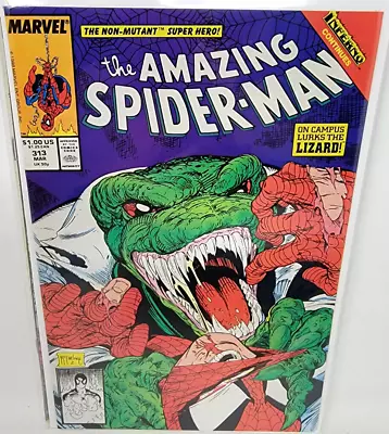 Buy AMAZING SPIDER-MAN #313 LIZARD APPEARANCE Inferno Tie-In *1989* 9.6 • 27.79£