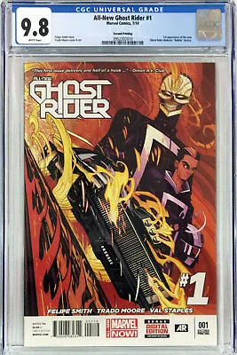 Buy All-new Ghost Rider #1 - 2nd Printing - 1st Robbie Reyes - Cgc 9.8 • 600£