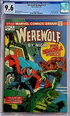 Buy Werewolf By Night #15 CGC NM+ 9.6 Vs. Dracula 1974 • 331.76£