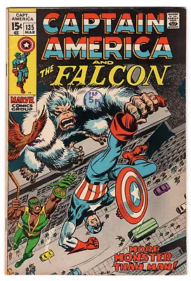 Buy Captain America Vol 1 No 135 Mar 1971 (FN) (6.0) Marvel, Bronze Age • 19.99£