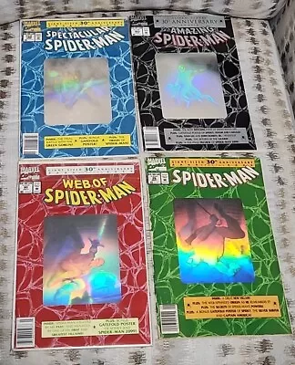 Buy Amazing Spider-Man Lot 30th Anniversary Complete Hologram Set 365 189 26 90 1992 • 45.56£