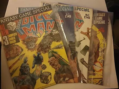 Buy Dice Man 2000AD *** Rare Vfn+ ISSUES 1 - 4 *** Fantasy Game Special Magazine SET • 19.99£