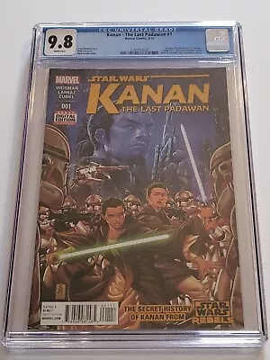 Buy Kanan - The Last Padawan #1 CGC 9.8 Many 1st. Appearances Mark Brooks • 138.03£