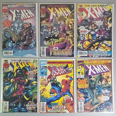 Buy Uncanny X-Men #340 343 344 345 346 347 VF/NN Or Better Direct Marvel 1997 • 15.03£