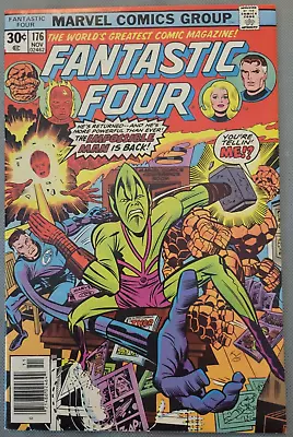 Buy Fantastic Four #176 1976 Key Newsstand Cameo App Of Jack Kirby Stan Lee *CCC* • 20.08£