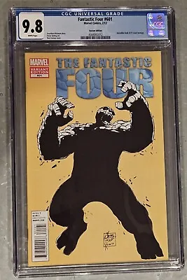 Buy Fantastic Four #601 Variant - CGC 9.8 - Beautiful 1:50 Hulk 377 Homage - GHOST • 566.84£