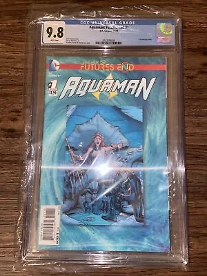 Buy Aquaman: The New 52 Futures End #1 CGC 9.8 DC Comics 11/14 3D Lenticular Cover • 299.99£