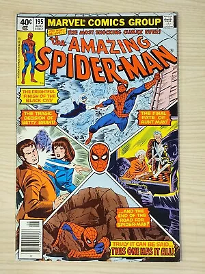 Buy Amazing Spider-Man #195 -Year '79  Newsstand - Origin Black Cat - 2nd Appearance • 24.13£