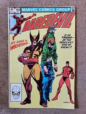 Buy Daredevil 196 From 1983 Featuring Wolverine • 15.82£