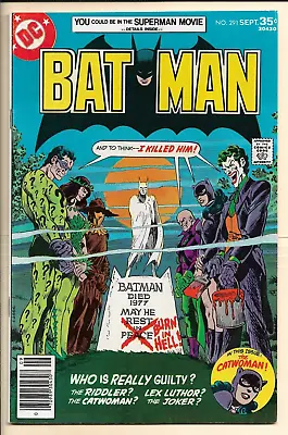 Buy BATMAN # 291 VF (1977) Joker And Rogues Gallery! Newsstand Variant. Jim Aparo! • 39.52£