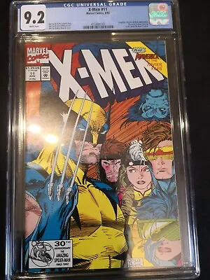 Buy Marvel Comics X-men #11 Cgc 9.2 White Pages 8/92 Iconic Cover By Jim Lee • 80£