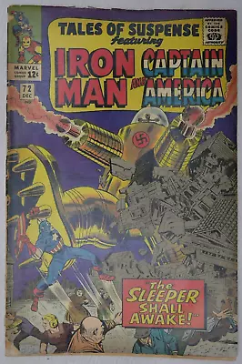 Buy Tales Of Suspense #72 Captain America Iron Man Marvel Comics (1965) • 14.95£