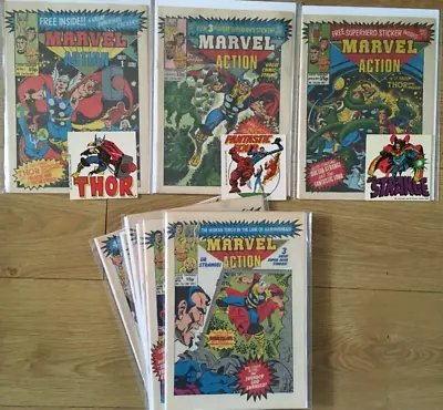 Buy Marvel Action #1-15 WITH FREE GIFTS (Marvel UK Comics 1981) • 55£