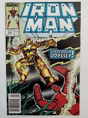 Buy Iron Man # 218 Newsstand Edition Marvel Comics 1987 Key 1st Deep Sea Armor • 3.93£