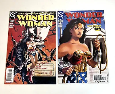 Buy DC Comics Wonder Woman #203 AND #204 (2004) Guest Starring Batman (2 Comic Lot) • 8£