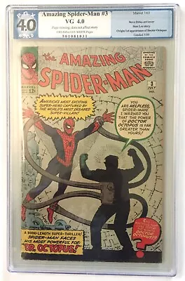 Buy Amazing Spider-Man #3   PGX  4.0   Marvel 1963  First Appearance Of Dr. Octopus • 1,462.62£