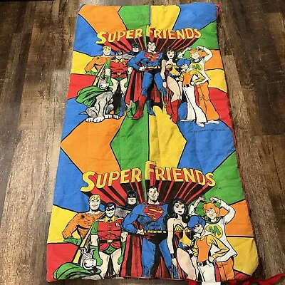 Buy Vtg 70s Sleeping Bag DC Comics Super Friends Man Batman Wonder Woman MCMLXXIII • 85.38£