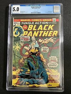 Buy Jungle Action #7  Cgc 5.0  Featuring The Black Panther!!! • 43.47£