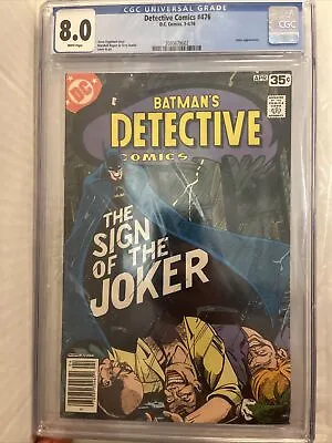 Buy Detective Comics 476 Sign Of The Joker (Silver St Cloud, Hugo Strange) CGC 8.0!! • 75.95£
