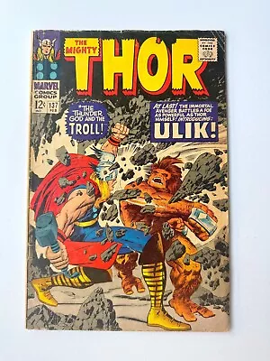 Buy THOR #137, Marvel, 1966, 1st App ULIK, 2nd App LADY SIF,  Trolls, KEY • 16.08£