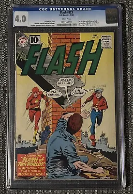 Buy FLASH #123 CGC 4.0  White Pages 1st G.A. Flash In S.A.  Origins Of Both Flash’s • 985.45£