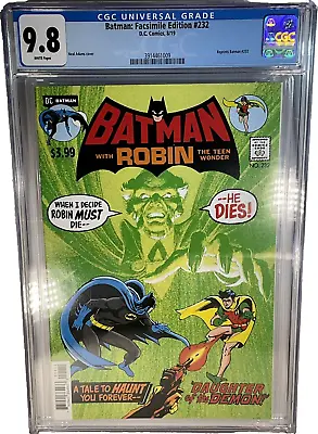 Buy Batman #232 CGC 9.8 Neal Adams 1st Ra's Al Ghul O'Neil Facsimile Edition 2019 • 197.45£