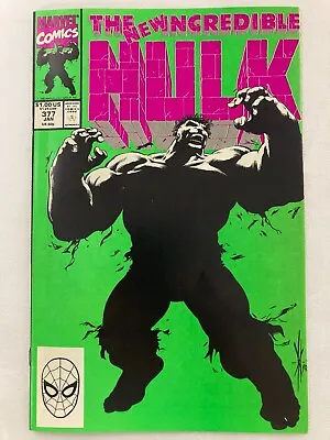 Buy The New Incredible Hulk Vol 1 #377 KEY 1ST APP OF PROFESSOR HULK Marvel 1991 • 6.63£