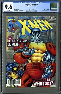 Buy Uncanny X-Men #390 (Marvel 2001) CGC 9.6 White Pages! Death Of Colossus Key! • 103.10£