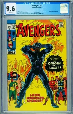 Buy Avengers #87 CGC 9.6 - Origin Of BLACK PANTHER Marvel 3743609007 • 1,394.63£