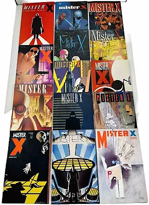 Buy Lot Of 41 Mister X #1-14 / V2 #1-12 Complete Sets (-1) + Minis Vortex 1984-2015 • 99.93£