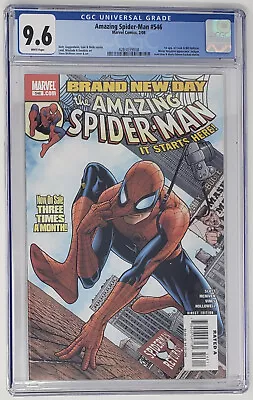 Buy Amazing Spider-Man #546 CGC 9.6 NM+ (2008) Early Jackpot And Mr. Negative App. • 59.14£