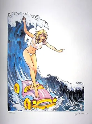 Buy Milo Manara: La Surfer - Lithograph Erotic Signed, Proof' Artist • 94.64£