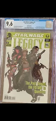 Buy Star Wars Legacy 2 CGC 9.6 2nd Print 1st Apps Adam Hughes Cover DH 2006 • 39.42£
