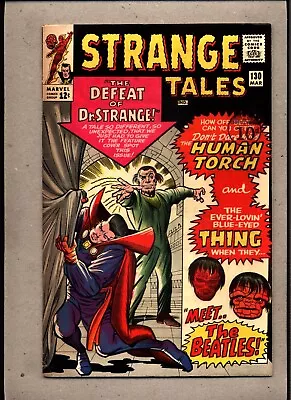 Buy Strange Tales #130_march 1965_fine+_human Torch_thing_ The Beatles _dr. Strange! • 1.20£