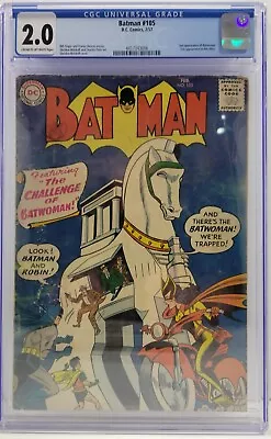 Buy Batman #105 CGC 2.0 2nd Appearance Of Batwoman Silver Age D.C. Comics 1957 • 114.64£