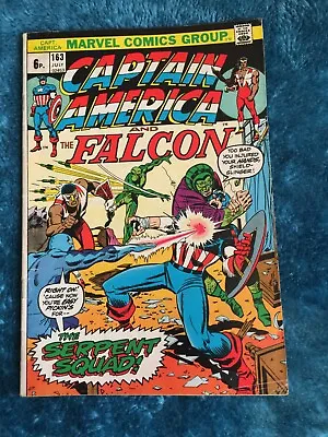 Buy Free P & P; Captain America & Falcon #163, July 1973: 1st Serpent Squad! • 5.99£
