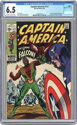 Buy Captain America #117 CGC 6.5 1969 4034672001 1st App. And Origin Falcon • 419.75£