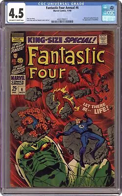 Buy Fantastic Four Annual #6 CGC 4.5 1968 4003192012 1st App. Franklin Richards • 207.88£