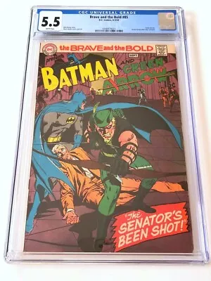 Buy BRAVE AND THE BOLD 85 CGC 5.5 (1969) 1st New Green Arrow Costume NEAL ADAMS  • 95.14£