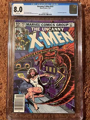 Buy The Uncanny X-men #163 White Pages🔥cgc 8.0🔥nov-1982 Carol Danvers Appearance • 63.07£