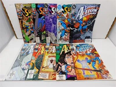 Buy Action Comics 661 662 663 664 665 666 667 668 669 670 Dc Comic Run 1991 Vf+ • 11.86£