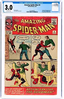 Buy Amazing Spider-Man #4 (Sep 1963, Marvel Comics) CGC 3.0 GD/VG | 4213829002 • 867.19£
