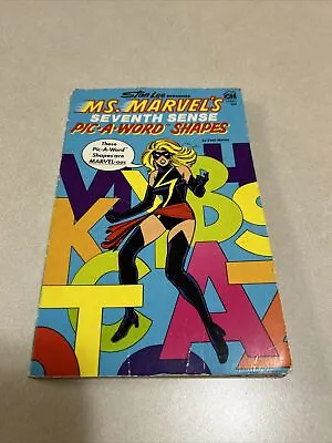 Buy 1978 Ms Marvel’s SEVENTH SENSE PIC-A-WORD SHAPES Stan Lee Search Book • 23.98£
