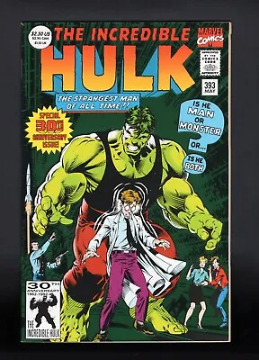 Buy The Incredible Hulk #393 Origin Of The Hulk Retold Marvel Comics NM • 4.75£