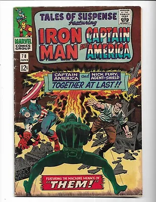Buy Tales Of Suspense 78 - Vg 4.0 - Iron Man - Captain America - Nick Fury (1966) • 18.97£